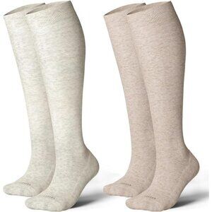 Thick Cotton Compression Socks for Women&Men 20-30mmHg Knee High Cute Socks